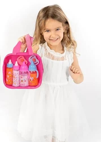 fash n kolor My Sweet Baby Disappearing Doll Feeding Set with 2 Bottles & Pacifier | Ages 3-10 Years thumbnail 3