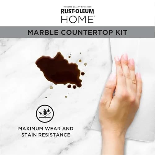 Rust-Oleum Home Marble White Countertop Coating Kit | Durable Water-Based Finish (70-120 chars) thumbnail 3