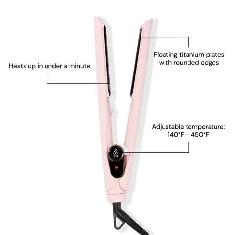 L'ANGE HAIR Le Titane 1.75" Titanium Flat Iron | Hair Straightener with Curved Edges & Infrared Heat thumbnail 4