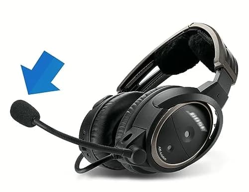 LEFXMOPHY Aviation Headset Mic Cover for Bose A20 & A30 | Wind Noise Blocker, Washable, Dust & Moisture Protection thumbnail 4