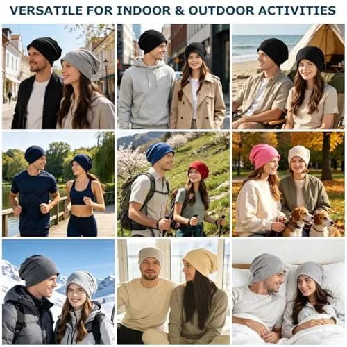 EINSKEY Slouchy Beanie for Men Women | Cotton, UV Protection, One Size thumbnail 6