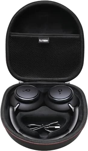L LTGEM Hard Case for Anker Soundcore Q30/Q20i/Q45/Space One Pro Headphones, Black | Waterproof & Shockproof thumbnail 1