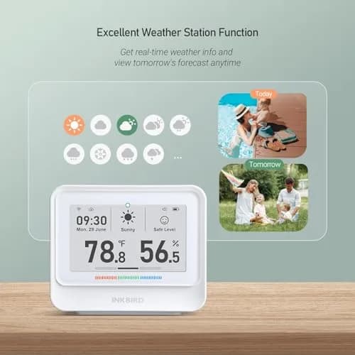Inkbird IBS-TH5 WiFi Thermometer Hygrometer 9-in-1 | E-Ink Display, 2 Years Cloud Storage thumbnail 6