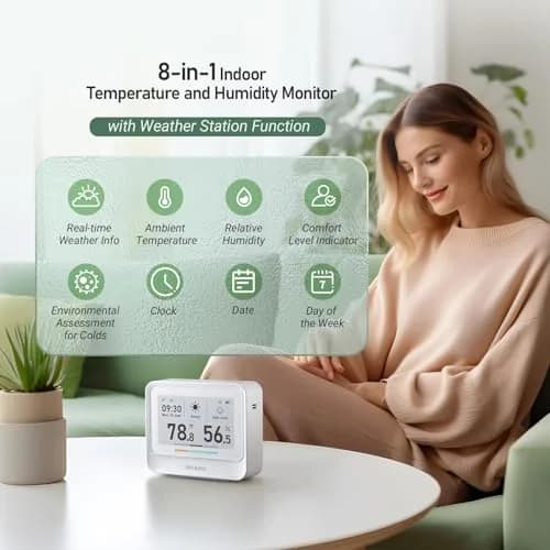 Inkbird IBS-TH5 WiFi Thermometer Hygrometer 9-in-1 | E-Ink Display, 2 Years Cloud Storage thumbnail 2