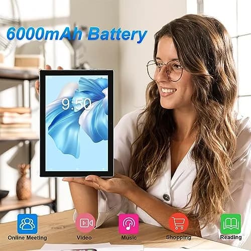 IWEGGO Android 15 Tablet 10 Inch 18GB RAM 128GB ROM | 2TB Expandable, 2.4G/5G WiFi6, 6000mAh Battery thumbnail 6