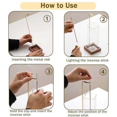 CEREMONY Anti-Ash Incense Holder with Ash Catcher & 20 Sticks | 24.99 cm (9.84 in) Tall thumbnail 5