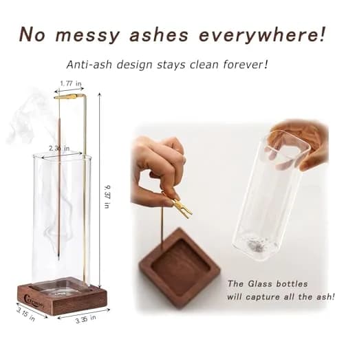 CEREMONY Anti-Ash Incense Holder with Ash Catcher & 20 Sticks | 24.99 cm (9.84 in) Tall thumbnail 4