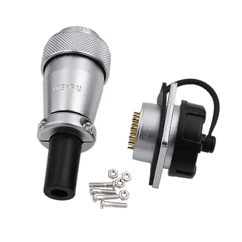 HangTon WS24 19 Pin Aviation Circular Connector 24mm Panel Mount 5A 400V Male Plug & Female Socket | Industrial Metal Shell thumbnail 3