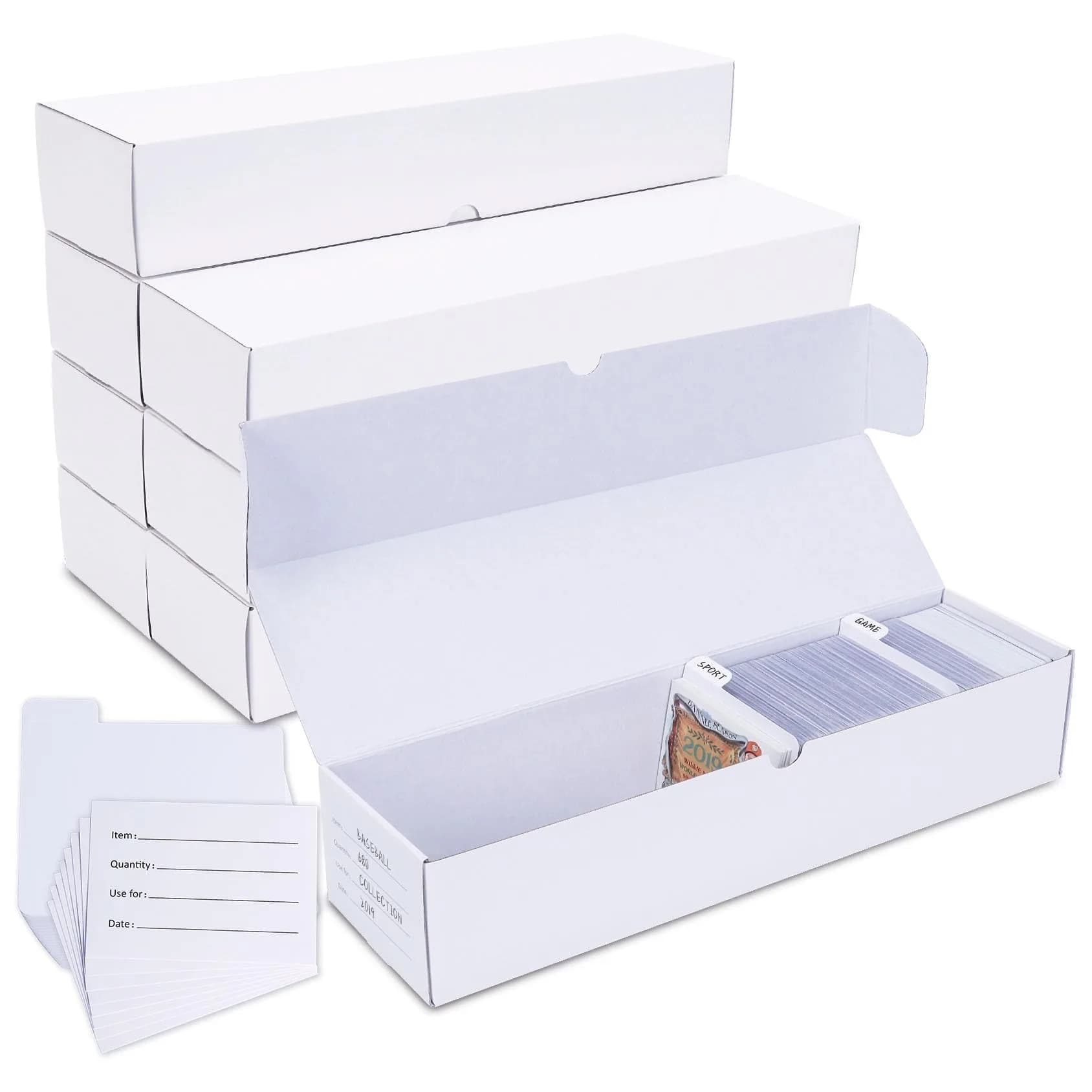 Leyzan Trading Card Storage Box, 8-Pack 1000 Count | Organize & Protect Your Cards - main product image