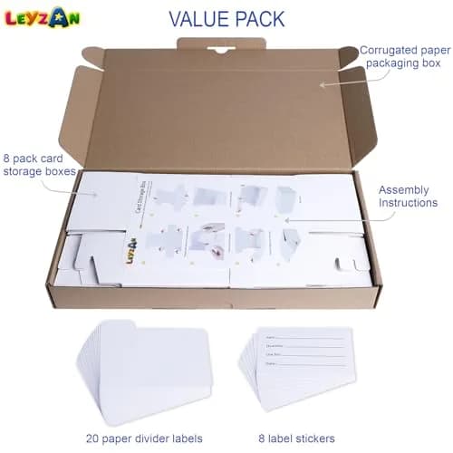 Leyzan Trading Card Storage Box, 8-Pack 1000 Count | Organize & Protect Your Cards thumbnail 7