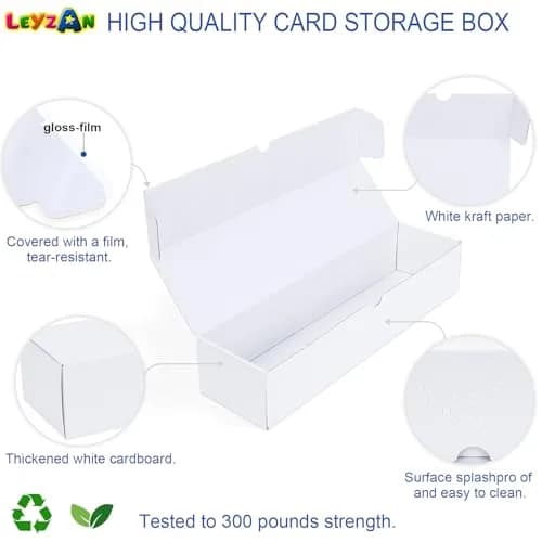 Leyzan Trading Card Storage Box, 8-Pack 1000 Count | Organize & Protect Your Cards thumbnail 3