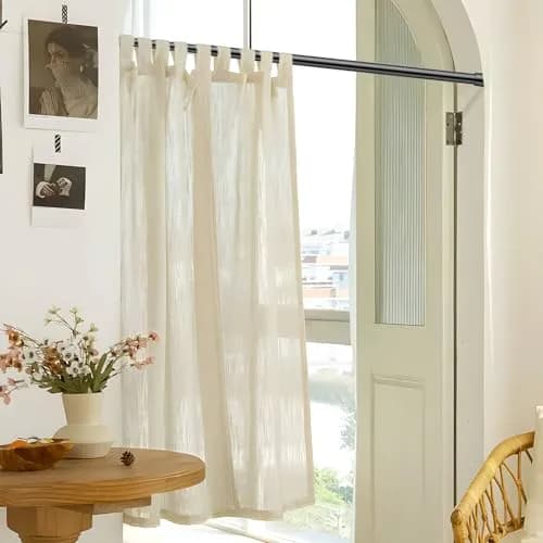 ZipGlo Black Spring Tension Curtain Rods 53.3 cm (21") - 2 Pcs | No-Drill Installation for Windows & Doors thumbnail 7
