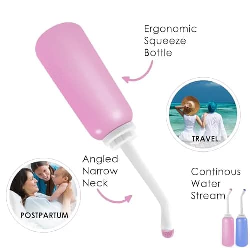 RUFCRIL Peri Bottle Postpartum 500ml (17.5 Fl Oz) 2-Pack | Boilable TPE for Perineal Care thumbnail 7