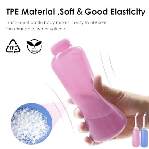 RUFCRIL Peri Bottle Postpartum 500ml (17.5 Fl Oz) 2-Pack | Boilable TPE for Perineal Care thumbnail 2