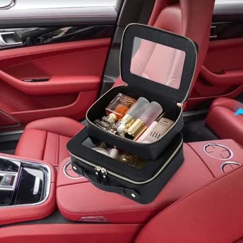 Pinkmik Clear Makeup Bag Set, M+L (2-Piece) | TSA Approved Waterproof Travel Cosmetic Case thumbnail 5