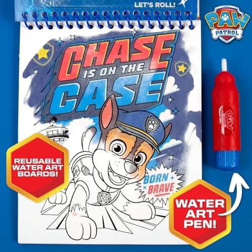 Paw Patrol Aqua Art Pad with Water Pen | Mess-Free Reusable Toddler Activity Book (4 Pages, 6" x 7.5") thumbnail 5