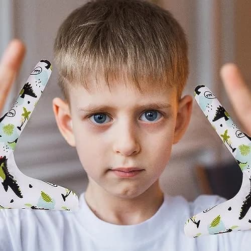 Yxmeiguo Thumb Sucking Guard Gloves for Kids Ages 5-12 | Soft Breathable Fiber, Adjustable Wrist, 2 Pairs Black Dinosaur thumbnail 5