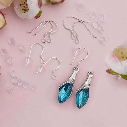 HOLLOSPORT Sterling Silver Earring Hooks 12 Pairs | Jewelry Making Supplies, Safe & Elegant thumbnail 7
