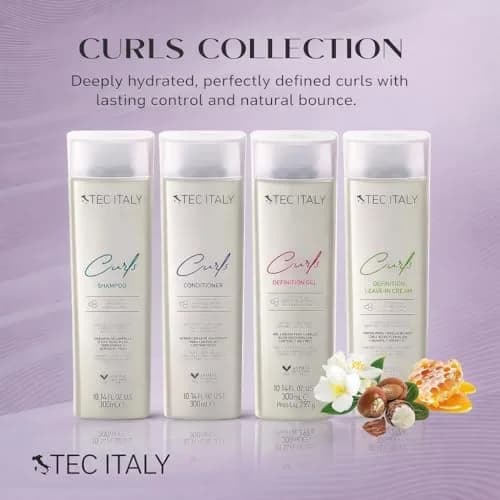 Tec Italy Curls Defining Gel for Curly Wavy Hair, 10.14 fl oz | Anti Frizz, Flexible Hold, Long Lasting Shine thumbnail 6