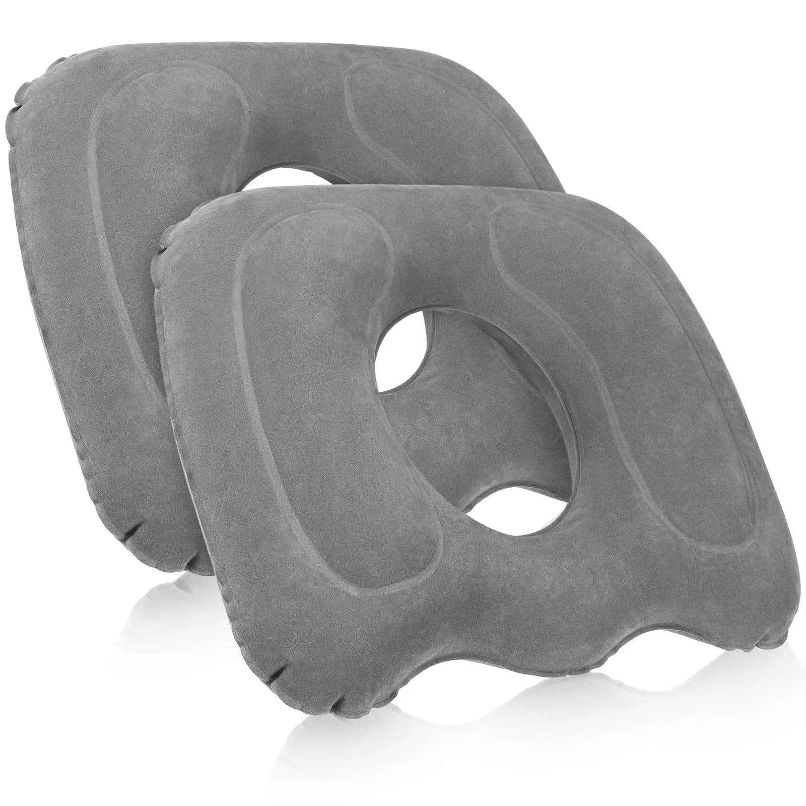 Leinuosen Inflatable Seat Cushion 18.1'' x 15.7'' x 4.7'' | Portable & Adjustable Comfort — Grey