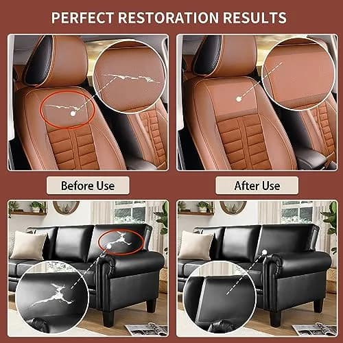 Besezx Leather Repair Patch Tape Kit 4.8in x 60in | Self-Adhesive for Furniture, Car Seats, Sofas, Vinyl thumbnail 5