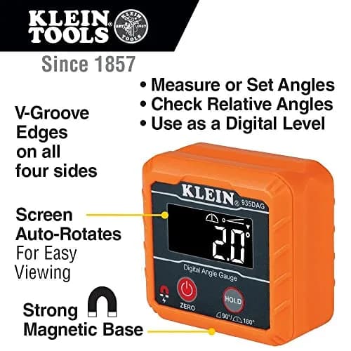 Milescraft GrabberPRO Push Block + Klein Digital Level & Angle Gauge | Woodworking & Metalworking Safety (115c) thumbnail 3