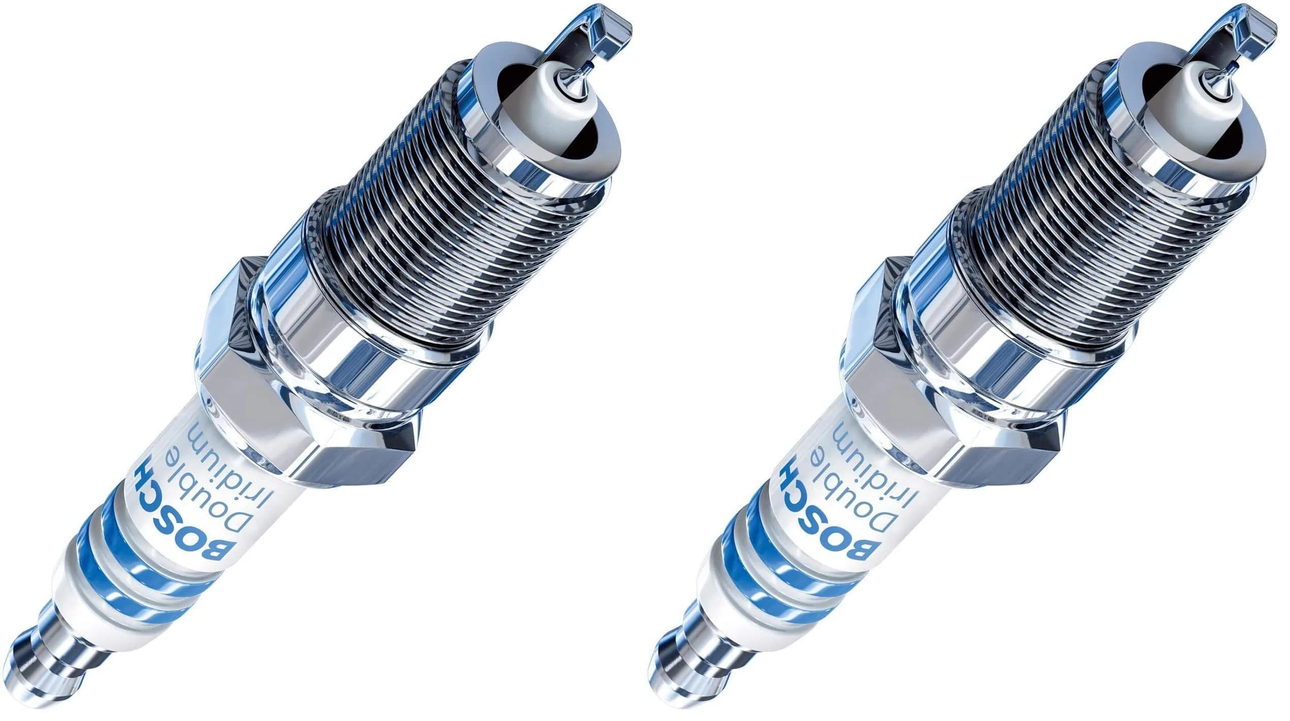 Bosch Spark Plug Double Iridium OE Fine Wire 1 Count | OE-Grade Replacement for Gasoline Engines — Pack of 2