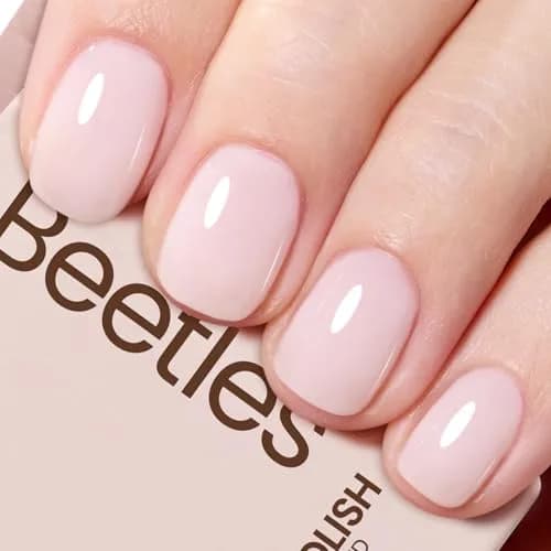Beetles Gel Polish Milky Pink Jelly Gel Polish 15ml (0.5 Fl Oz) | Sheer Nude Pink for French Nail Art thumbnail 1