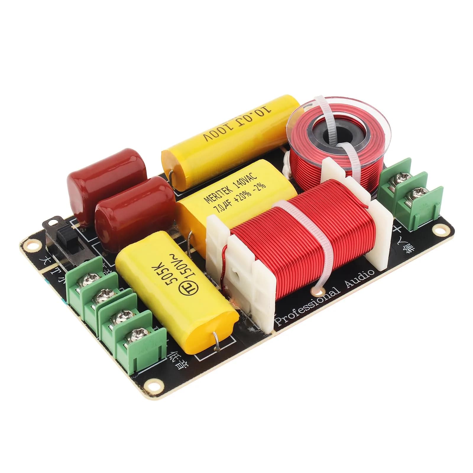 DriSentri 2 Way Crossover for Speaker 250W 4-12Ω | High-Low Frequency Divider for HiFi Speakers