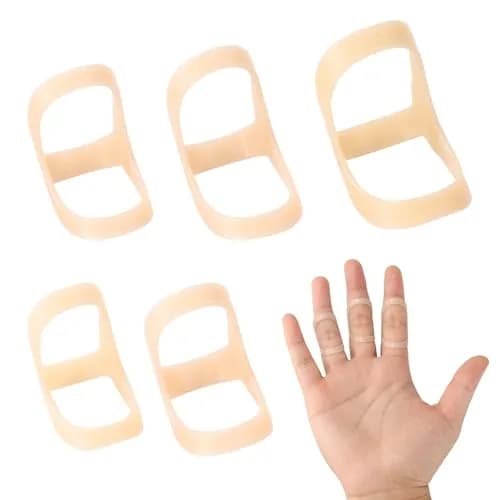 CAGSIG Oval Finger Splints 5-Pack (Sizes 6-10) | Mallet & Trigger Finger Support thumbnail 1