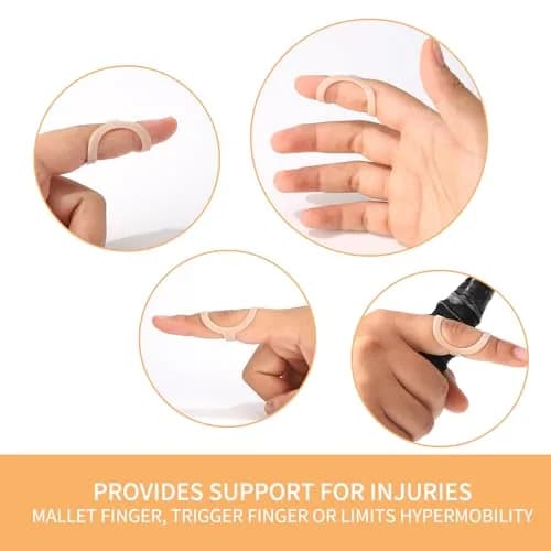 CAGSIG Oval Finger Splints 5-Pack (Sizes 6-10) | Mallet & Trigger Finger Support thumbnail 5