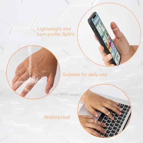 CAGSIG Oval Finger Splints 5-Pack (Sizes 6-10) | Mallet & Trigger Finger Support thumbnail 3