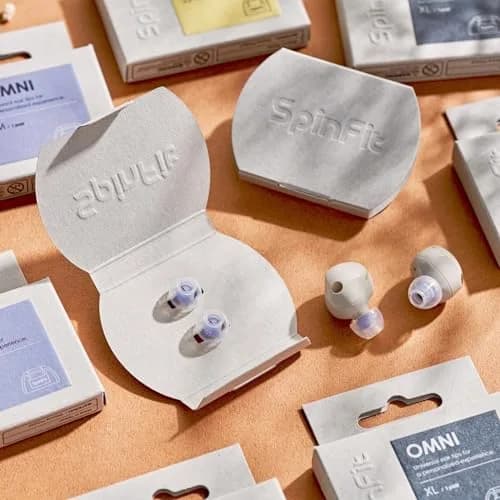 SpinFit Omni for True Wireless Earbuds & IEMs - MS - Patented Silicone Eartips for Replacement (1 Pair) (3.7 mm Nozzle Dia.) thumbnail 2