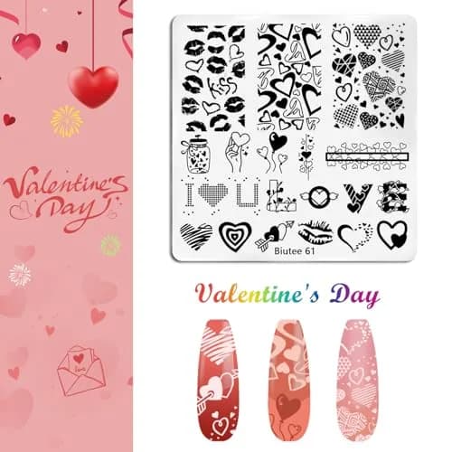 Biutee 26 Piece Nail Art Stamping Kit with 8 Colors Gel Polish & Storage Bag | Professional DIY Manicure Tools thumbnail 6