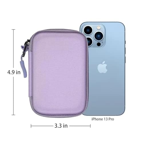 MEDMAX Hard Shell Protective Case for Freestyle Libre 3 2 / Libre Reader | Shockproof Diabetic Storage with Clip & Handle (Lilac Purple) thumbnail 7