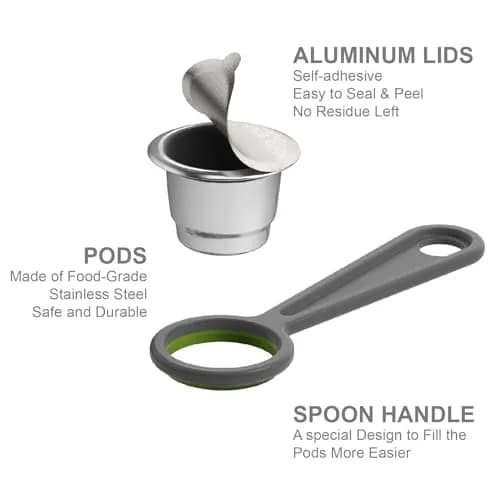 Triplot Reusable Coffee Capsules for Nespresso OriginalLine | Compatible with Most Models, Eco-Friendly thumbnail 4