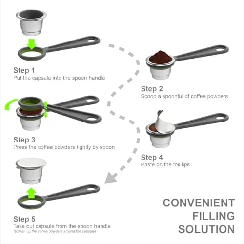 Triplot Reusable Coffee Capsules for Nespresso OriginalLine | Compatible with Most Models, Eco-Friendly thumbnail 3