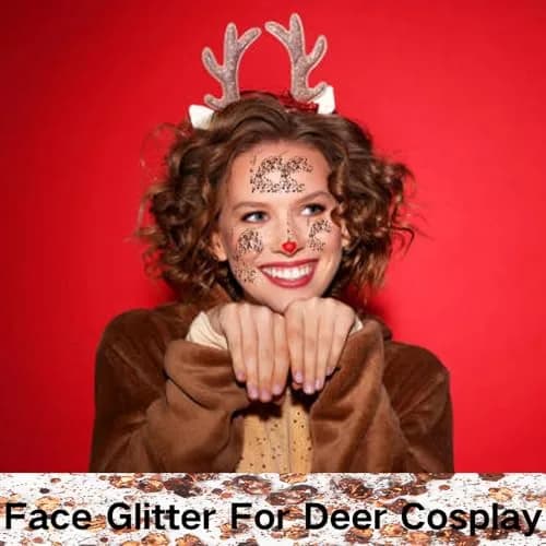MEICOLY Brown Body Glitter Gel 50ml (1.69 Fl Oz) | Self-Adhesive Chunky Glitter for Face, Body, Hair thumbnail 4