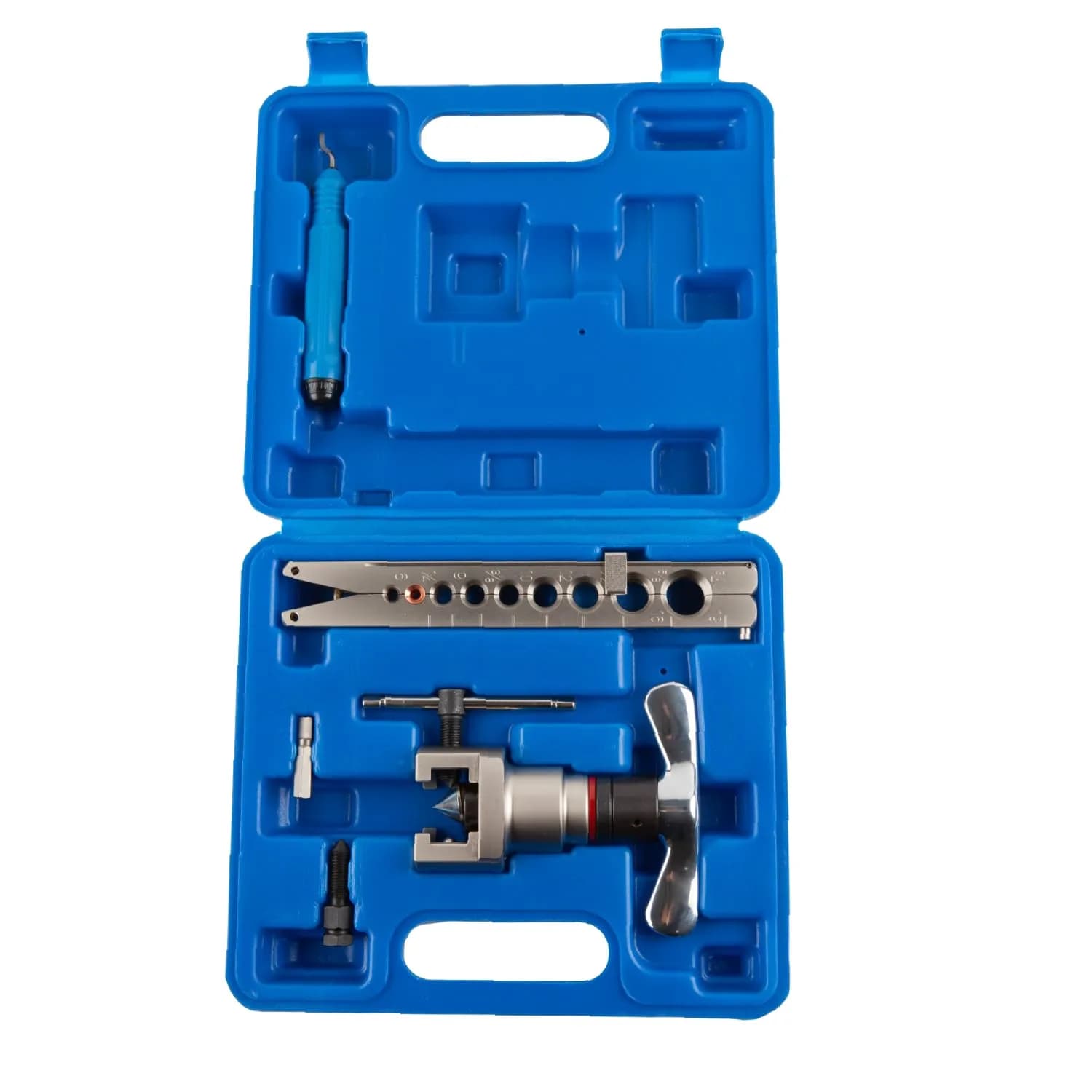 Wostore Eccentric Flaring Kit, 7 Dies 3/16-3/4" | Precise 45° SAE Flares for HVAC & Automotive — Manual and Electric 9 size tool