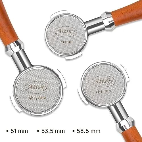 Attsky 53.5mm Espresso Puck Screen for 54mm Portafilter | 316 Stainless Steel, 1.7mm Thickness, 150um Mesh thumbnail 7