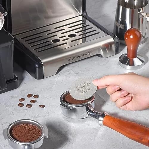Attsky 58.5mm Espresso Puck Screen for 58mm Portafilter | 316 Stainless Steel, 1.7mm Thickness, 150um Mesh thumbnail 3