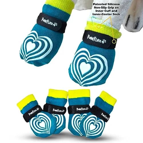 PawFlex Comfy Pawz Dog Socks | Non-Slip Cotton Traction Control for Senior & Disabled Dogs thumbnail 1