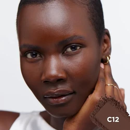 L'Oreal Paris True Match Super Blendable Oil-Free Powder Foundation, Deep C12, 0.33 oz thumbnail 3