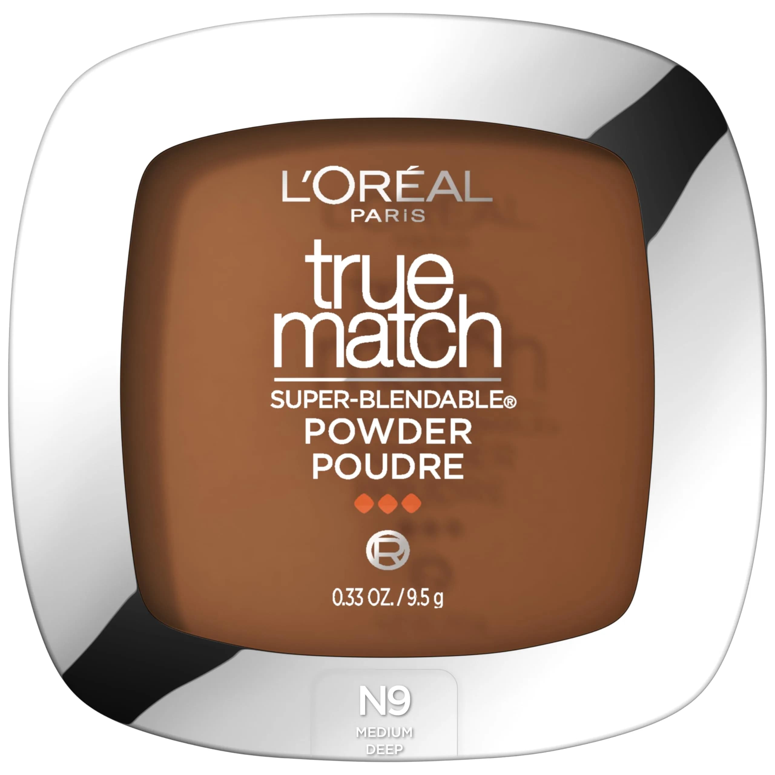 L'Oreal Paris True Match Super Blendable Oil-Free Powder Foundation N9 Medium Deep — N9 Medium Deep