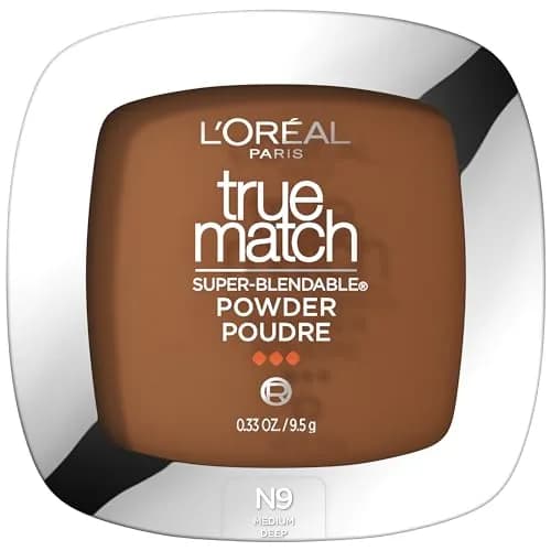 L'Oreal Paris True Match Super Blendable Oil-Free Powder Foundation N9 Medium Deep thumbnail 1