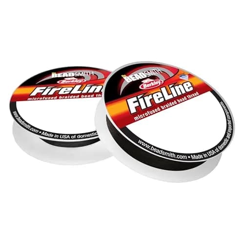 The Beadsmith Fireline Micro-Fused Braided Thread 15 yards Smoke Grey | High Tensile Strength Jewelry Thread thumbnail 1