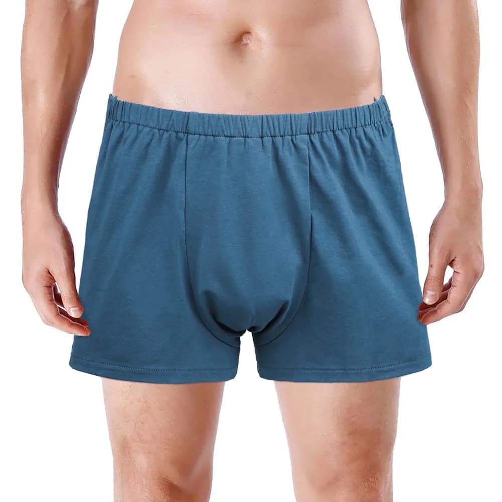HKSICHENGKEJI Tear Away Shorts for Men | Post Surgery Athletic Cotton Boxer Briefs (27.5-39.3in Waist) - main product image