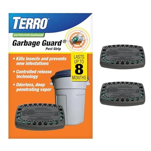 TERRO Garbage Guard Trash Can Insect Killer Pods, 2-Pack | Kills Flies, Maggots, Roaches, Beetles & Other Insects thumbnail 1