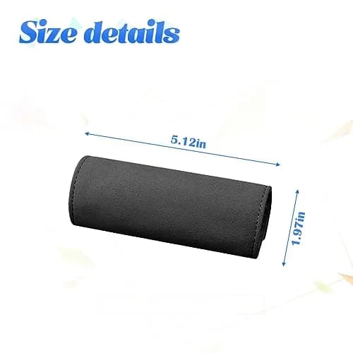 BESULEN Black 2PCS Car Inside Door Handle Protector | Durable Leather Anti-Scratch Cover for Auto Inner Front Rear Door Pull Handle thumbnail 2