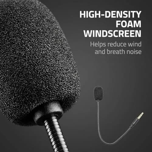 Jowxsx Microphone Headset with Adjustable 360° Bendable Jack | Gaming PC Headsets thumbnail 8